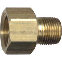 Pipe Adapter, FPT x NPT, 1/4" x 1/8" Dia., Brass YA527 | Haskins Industrial Inc.