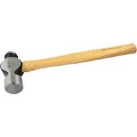 Ball Pein Hammer, 48 oz. Head Weight, Plain Face, Wood Handle Haskins Industrial Inc.
