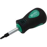 Stubby Square Recess Screwdriver, #1 Tip, Round, 3-1/4" L, Cushion Grip Handle Haskins Industrial Inc.