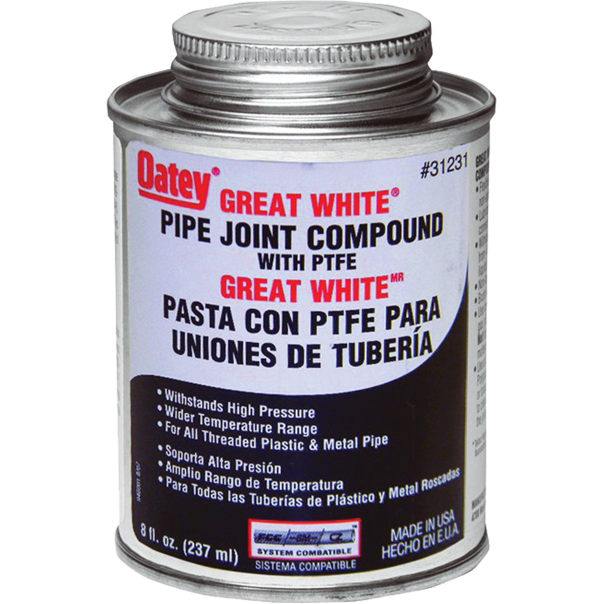 Oatey Great White® Pipe Joint Compound with PTFE Haskins Industrial Inc.